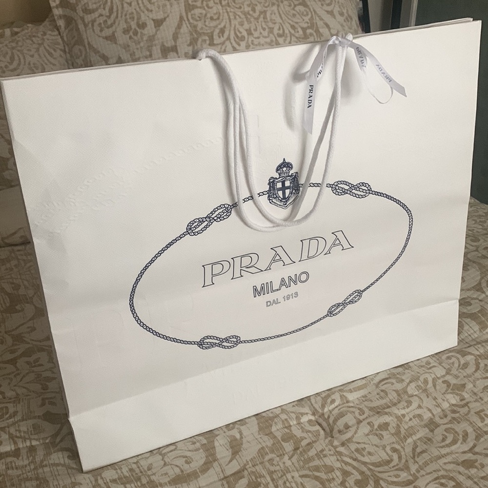 Large Prada shopping bag
